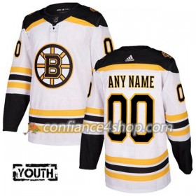 Adidas Maillot de Hockey Boston Bruins Personnaliser 2017-2018 Blanc Authentic - Enfant